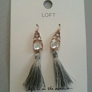 Loft Blush Stones & Tassel Earrings